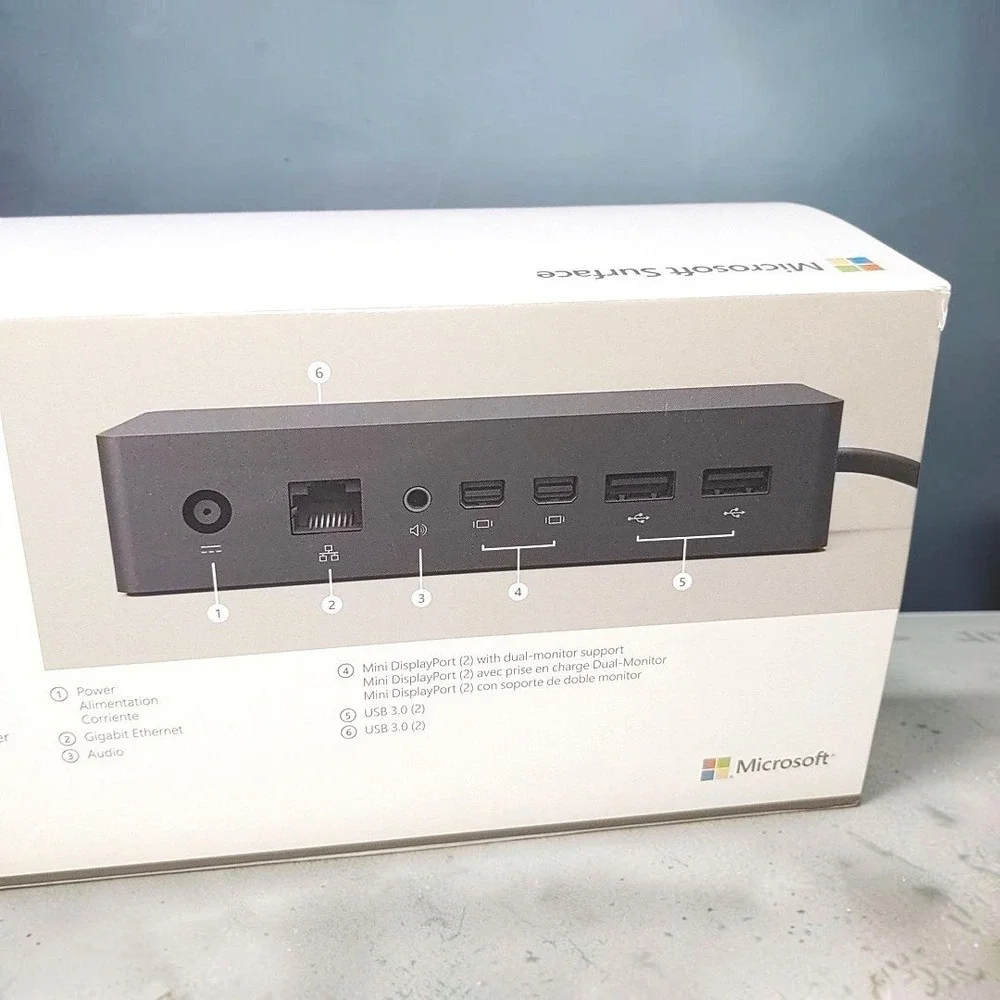 Microsoft Surface Dock Model 1661 Docking Station Dual Mini DP USB 3.0 Boxed